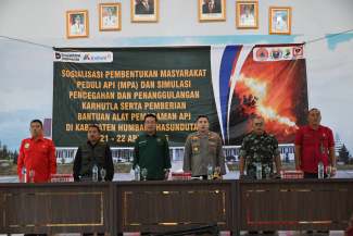 Bupati Humbahas Buka Pelatihan MPA, Perkuat Antisipasi Karhutla