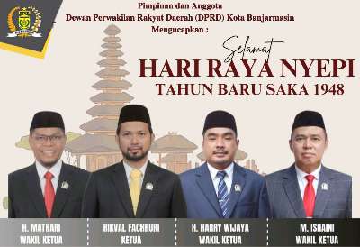 Iklan Ucapan DPRD Kota Banjarmasin , Selamat Hari Raya Nyepi