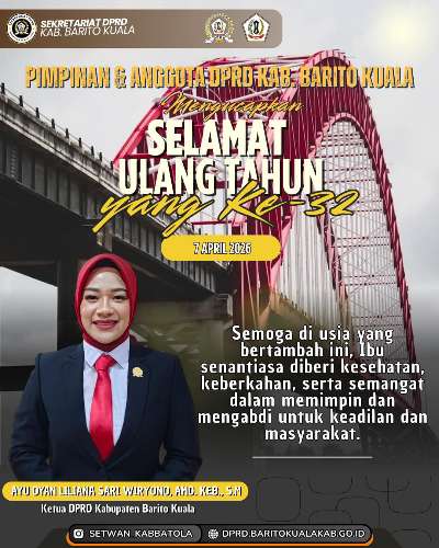 Iklan Ucapan Pimpinan Dan Anggota DPRD Batola, Selamat Ulang Tahun Ketua DPRD Batola