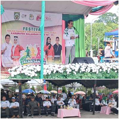 Wakil Bupati Balangan Buka Jalan Santai di Siring Paringin