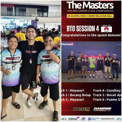 Tim Mini 4WD Kalsel  Tembus Babak Semifinal di Kejurnas “The Masters” Depok