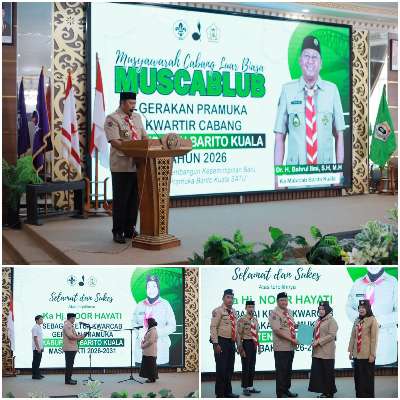 Hj. Noor Hayati Terpilih Jadi Ketua Kwarcab Pramuka Barito Kuala