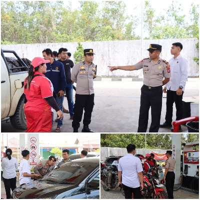 Polres Gunung Mas Intensifkan Monitoring SPBU Pascapenyesuaian Harga BBM