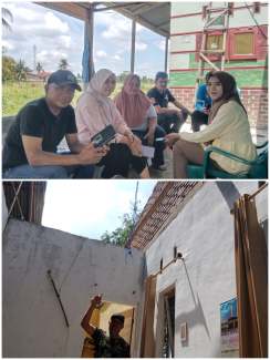 Angin Kencang Rusak Rumah Warga di Asahan, Camat Turun Tangan