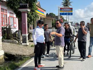 Bupati JTP Hutabarat Tinjau Infrastruktur Tarutung