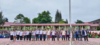 Satpol PP Humbahas Gelar Pembinaan Disiplin di SMK Negeri 2 Doloksanggul