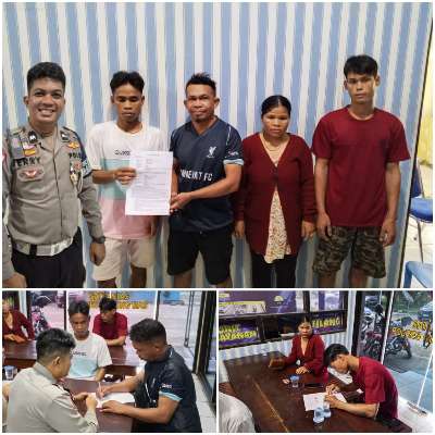 Polres Gunung Mas Selesaikan Kasus Kecelakaan Lalu Lintas Melalui Restorative Justice