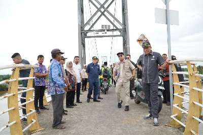 Rawan Kecelakaan, Komisi III DPRD Banjarmasin Sidak Jembatan Pulau Bromo