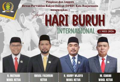 Iklan Ucapan DPRD Banjarmasin Selamat Hari Buruh Nasional