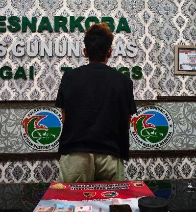 Polres Gunung Mas Tangkap Pengedar Sabu di Desa Luwuk Langkuas