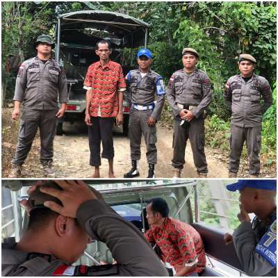 Satpol PP Balangan Evakuasi ODGJ di Belakang Kantor DPRD