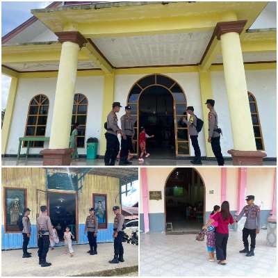 Polres Gunung Mas Amankan Ibadah Kenaikan Yesus Kristus di Sembilan Kecamatan