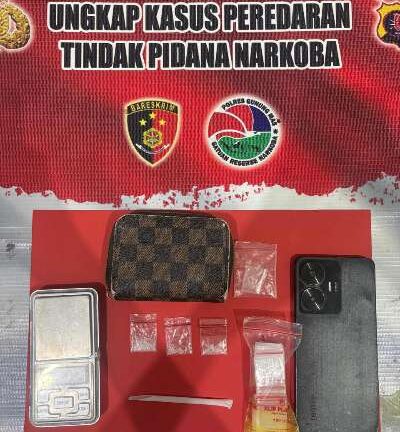 Polres Gunung Mas Ringkus Pengedar Sabu di Mess Karyawan Pabrik
