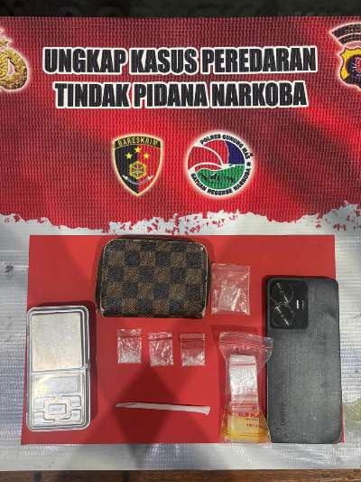 Polres Gunung Mas Ringkus Pengedar Sabu di Mess Karyawan Pabrik