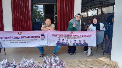 Semangat Berbagi Iduladha, Gerindra Kalsel Salurkan 7 Sapi Kurban di Berbagai Wilayah