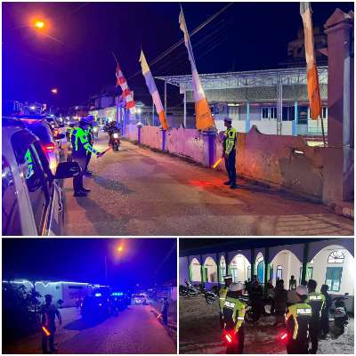 Polres Gunung Mas Pastikan Jalur Tiga Masjid di Kuala Kurun Tertib