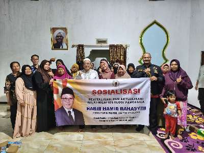 Sosialisasi di Desa Ambawang, Habib Hamid Tampung Aspirasi KIP Kuliah dan Sengketa Lahan