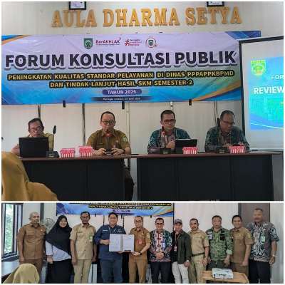 Dinas PPPAPPKBPMD Balangan Gelar Forum Konsultasi Publik Peningkatan Kualitas Standar Pelayanan