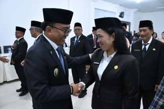 Sembilan Pejabat Tinggi Pratama Dilantik di Samosir