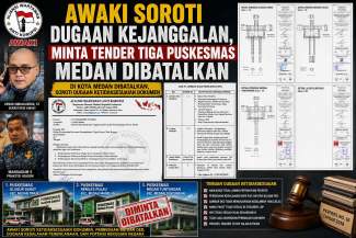AWAKI Soroti Dugaan Kejanggalan, Minta Tender Tiga Puskesmas Medan Dibatalkan