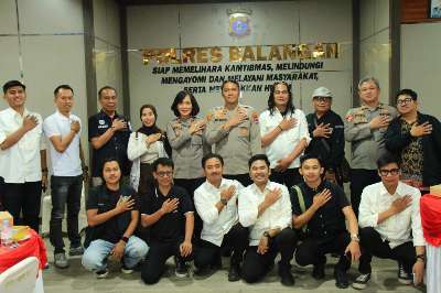 Kapolres Balangan Gelar Silaturahmi Bersama Insan Pers
