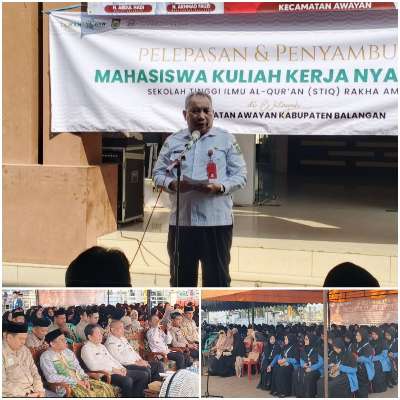 Kecamatan Awayan Balangan Lepas Mahasiswa KKN STIQ