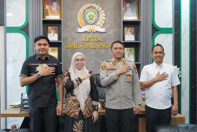 Pimpinan DPRD Balangan Terima Silaturahmi Kapolres Baru