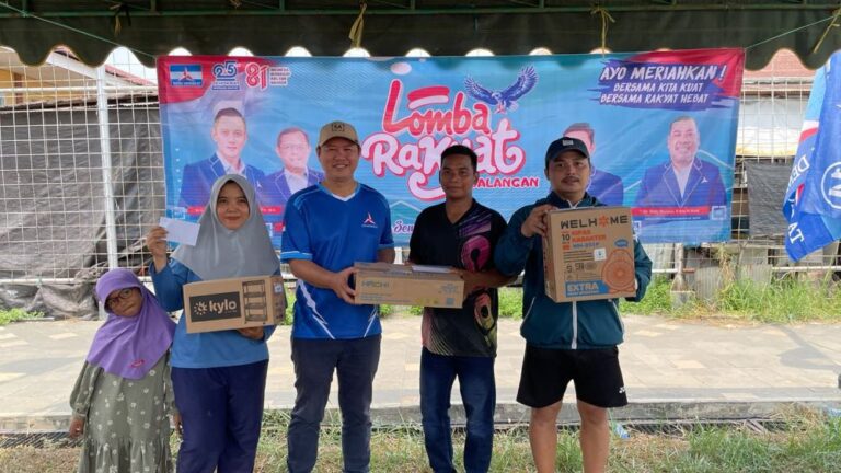 DPC Partai Demokrat Balangan Gelar Pesta Rakyat HUT ke-81 RI