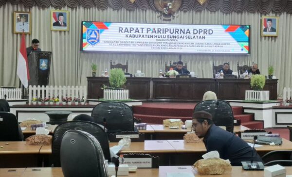 DPRD HSS Gelar Paripurna Ranperda APBD Perubahan 2026