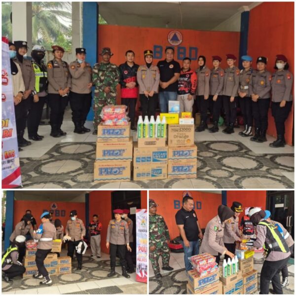 Kapolres Gunung Mas AKBP Arum Sari Puspita Dewi Salurkan