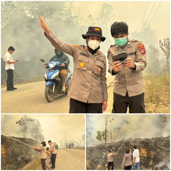 Kapolres Gunung Mas Pimpin Monitoring Karhutla di Tewah