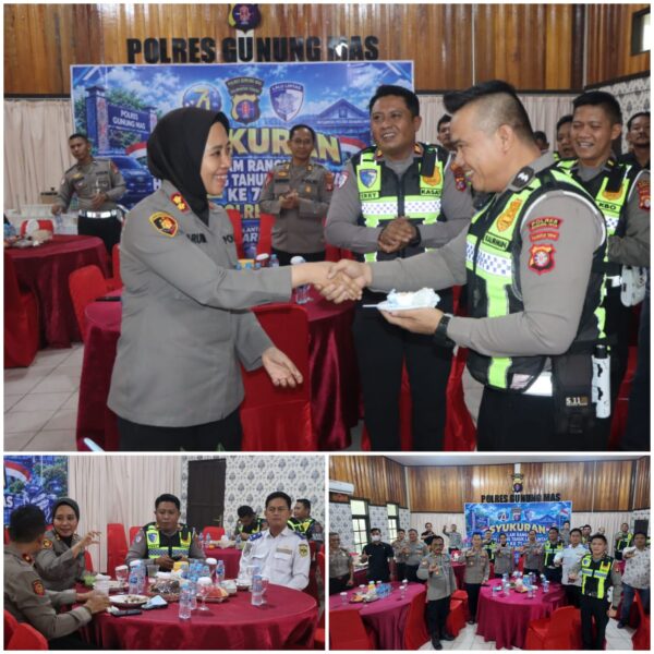Syukuran Hari Lalu Lintas Bhayangkara ke-71 Polres Gunung Mas