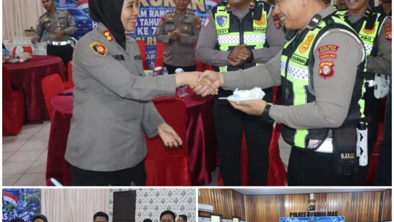 Syukuran Hari Lalu Lintas Bhayangkara ke-71 Polres Gunung Mas