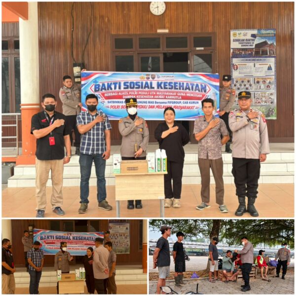 Polres Gunung Mas Bagikan Oksigen dan Masker
