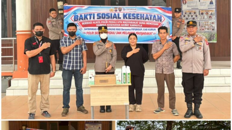 Polres Gunung Mas Bagikan Oksigen dan Masker