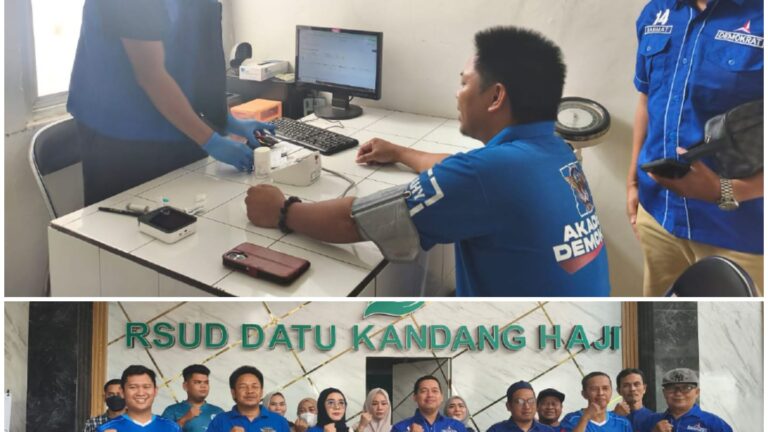 Direktur Eksekutif Demokrat Balangan Donor Darah di RS